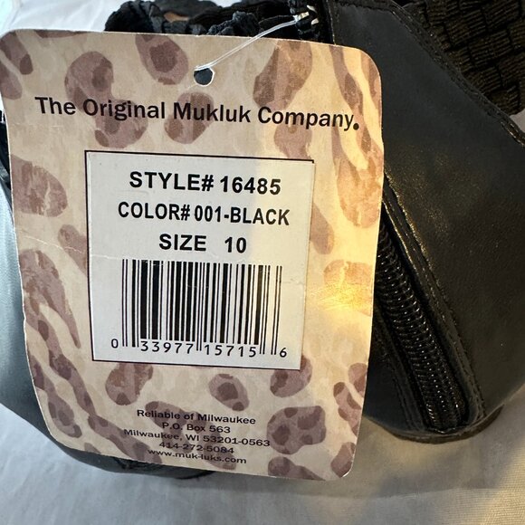 NWT Muk Luks Black Espadrille Sandals - Picture 6 of 8